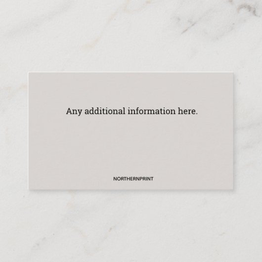 編集可能なPavers名刺 名刺 (裏面)