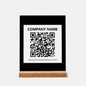 編集可能なQRコードとカスタマイズシンプル可能なデザイン アクリルサイン (正面)