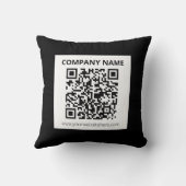 編集可能なQRコードとカスタマイズシンプル可能なデザイン クッション (裏面)