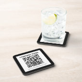 編集可能なQRコードとカスタマイズシンプル可能なデザイン コースター (右側)