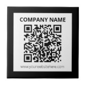 編集可能なQRコードとカスタマイズシンプル可能なデザイン タイル (正面)