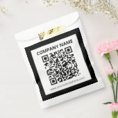 編集可能なQRコードとカスタマイズシンプル可能なデザイン フェイバーバッグ (封をした状態)