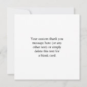 編集可能なQRコードとビジネスロゴまたはイメージ サンキューカード (裏面)