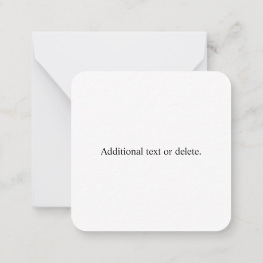 編集可能なQRコードとビジネスロゴまたはイメージ ノートカード (裏面)