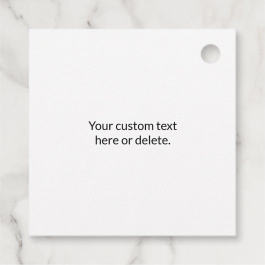 編集可能なQRコードとビジネスロゴまたはイメージ フェイバータグ (裏面)