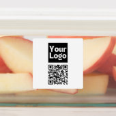 編集可能なQRコードとビジネスロゴまたはイメージ ラベル (貼付)