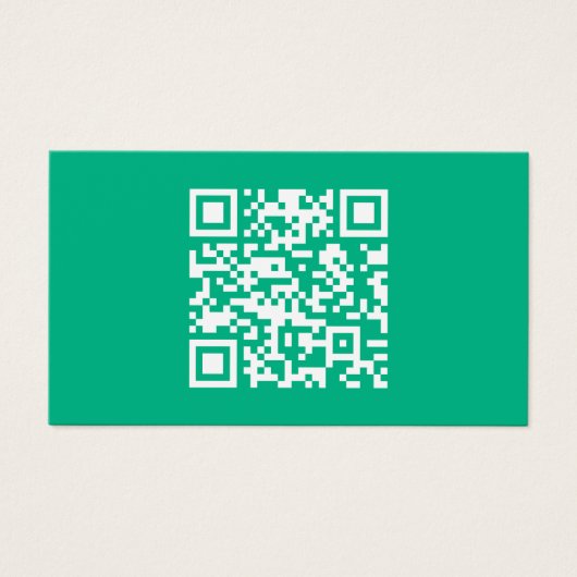 編集可能なQRコード独自の生成 | ティール（緑がかった色）緑 (正面)