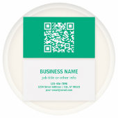 編集可能なQRコード独自の生成 | ティール(緑がかった色)緑