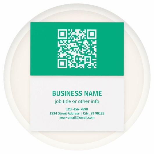 編集可能なQRコード独自の生成 | ティール(緑がかった色)緑