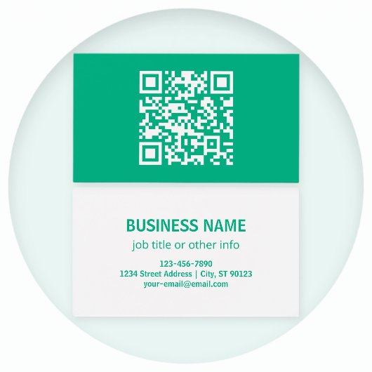 編集可能なQRコード独自の生成 | ティール（緑がかった色）緑