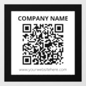 編集可能なQRコード & 簡単カスタマイズデザイン ウィンドウサイン (シート)