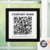 編集可能なQRコード & 簡単カスタマイズデザイン ウィンドウサイン (ホーム)