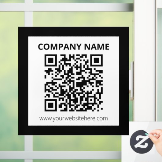 編集可能なQRコード & 簡単カスタマイズデザイン ウィンドウサイン (ホーム)