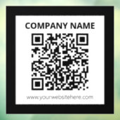 編集可能なQRコード & 簡単カスタマイズデザイン ウィンドウサイン (シート3)