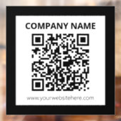 編集可能なQRコード & 簡単カスタマイズデザイン ウィンドウサイン (シート2)