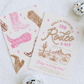 編集可能なRodeoバースデーパーティ招待状 招待状