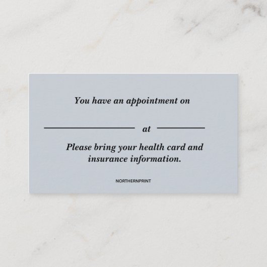 編集可能アイクリニック 名刺 (裏面)