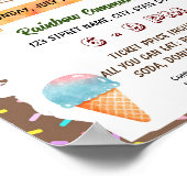 編集可能アイスクリームソーシャル会議先生フライヤー ポスター (角)