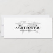 編集可能アイスランドボーディングパス飛行機チケット 招待状 (裏面)