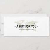 編集可能アイルランド飛行機搭乗パスチケット 招待状 (裏面)