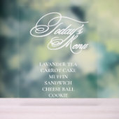 編集可能アクリル料理メニューの看板 アクリルサイン (ニュートラル)