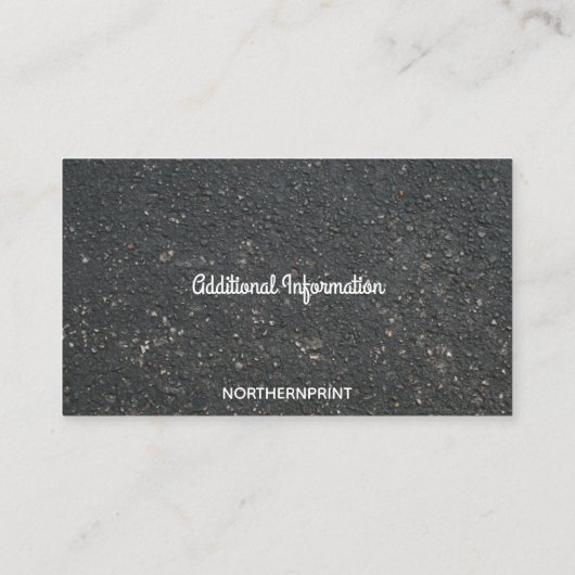 編集可能アスファルト舗装材 名刺 (裏面)