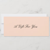 編集可能アフタヌーンティーギフト証明書テンプレート 招待状 (裏面)