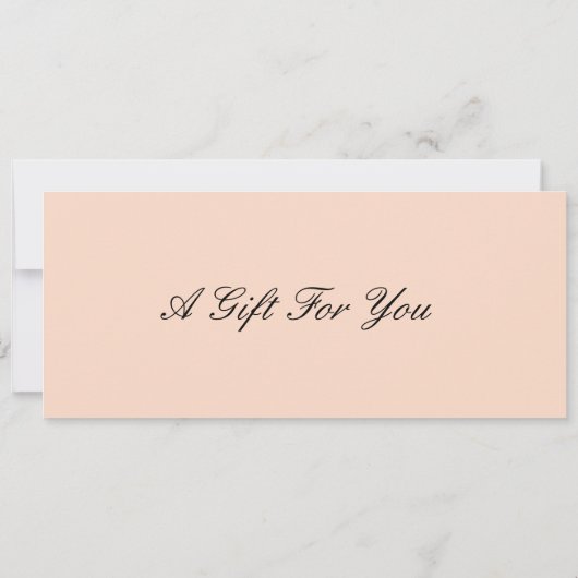 編集可能アフタヌーンティーギフト証明書テンプレート 招待状 (裏面)