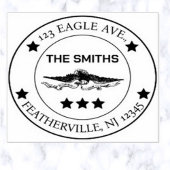 編集可能アメリカンイーグル愛国的差出人住所 セルフインキングスタンプ