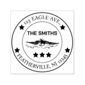 編集可能アメリカンイーグル愛国的差出人住所 セルフインキングスタンプ (デザイン)