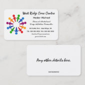 編集可能アルコールおよび薬物中毒カウンセラー・バス 名刺 (正面/裏面)