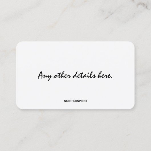 編集可能アルコールおよび薬物中毒カウンセラー・バス 名刺 (裏面)