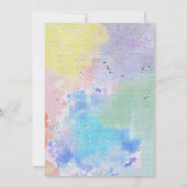 編集可能アロハキッズ誕生日 招待状 (裏面)