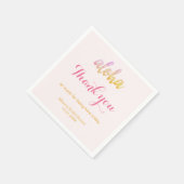 編集可能アロハトロピカルブライダルシャワー スタンダードカクテルナプキン (角)