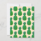 編集可能アロハトロピカルブライダルシャワー 招待状 (裏面)