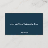 編集可能アートインストラクター 名刺 (裏面)