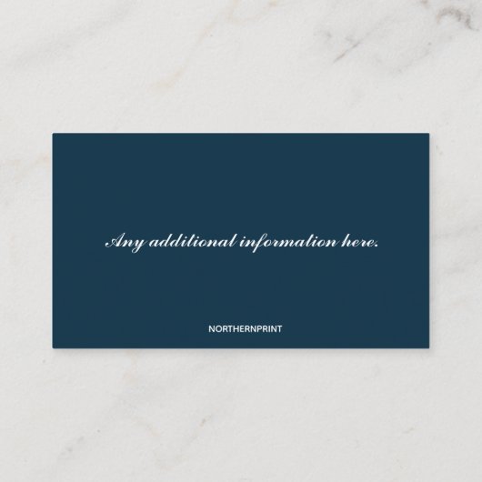 編集可能アートインストラクター 名刺 (裏面)