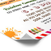 編集可能アートフェアフライヤー ポスター (角)