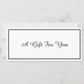 編集可能アートフォトギフト証明書テンプレート (裏面)