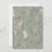 編集可能アーミー誕生日招待状 招待状 (裏面)