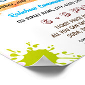 編集可能アー絵画トのイベント ポスター (角)