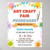 編集可能アー絵画トのイベント ポスター (正面)