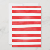 編集可能イチゴ招待状 招待状 (裏面)