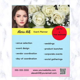 編集可能イベントプランナーチラシ チラシ