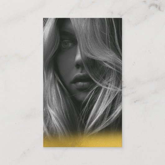 編集可能インフルエンサーのコンテンツ作成者金ゴールド 名刺 (正面)