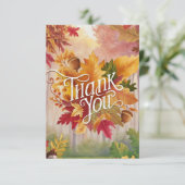 編集可能ウィッシュズオータム秋 サンキューカード (スタンド正面)