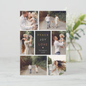 編集可能ウィッシュ編集可能カラーホリデーフォトカード シーズンカード (スタンド正面)