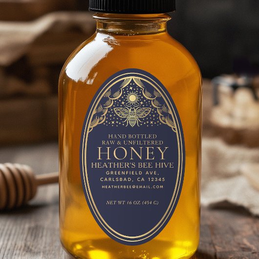 編集可能ウィッチータロットハニージャーブニーハネビーラベル 楕円形シール