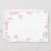 編集可能ウィンターワンダーランドフォト招待状 招待状 (裏面)