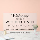 編集可能ウェルカム アクリルサイン (ウェディング)